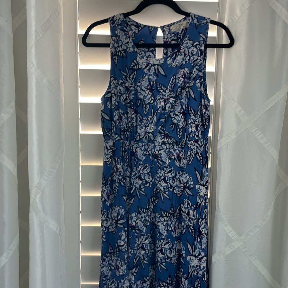 Mimi Maternity medium blue dress